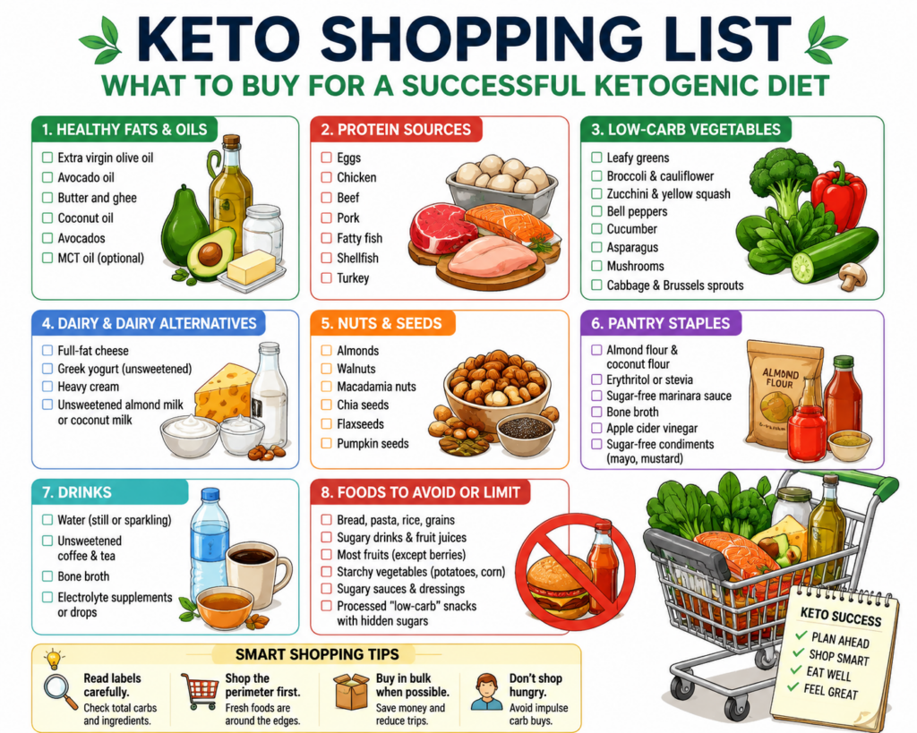 Keto Shopping List: What to Buy for a Successful Ketogenic Diet