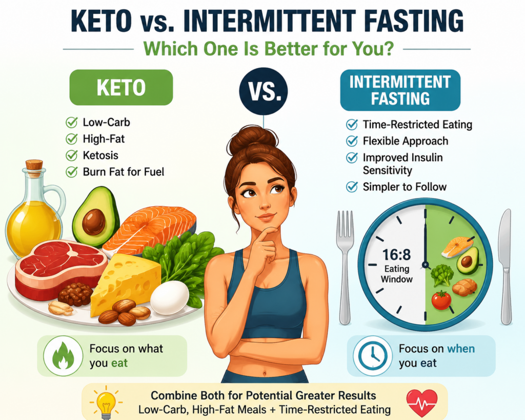Keto vs. Intermittent Fasting: Which One Is Better for You?